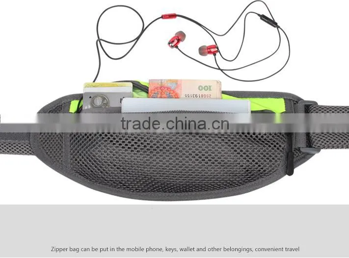 Fashion designer mesh waist bag, money belt bag, net running belt