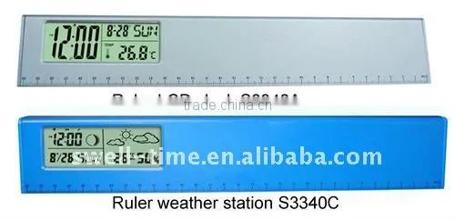 BSCI WCA audit factory ruler clock with photo frame S3340A meet CE and Rohs