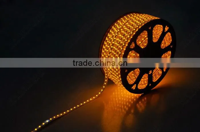 High quality 220V SMD5050 Heat Resistant Yellow LED Strip Light