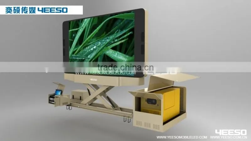 Outdoor Mobile LED Display Advertising Billboard Trailer YES-T12