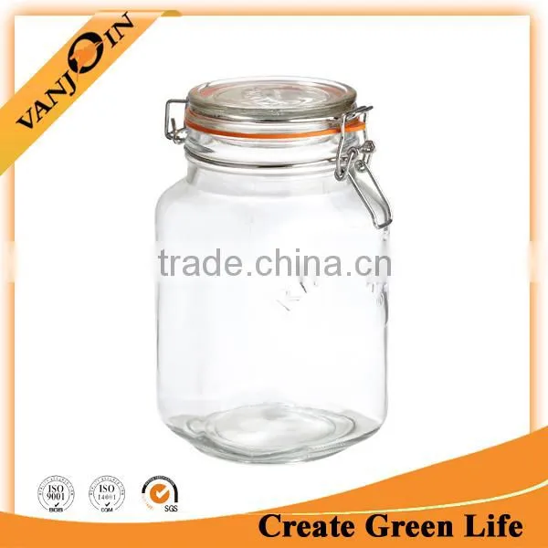 High Quality Square Glass Jar 1500ml
