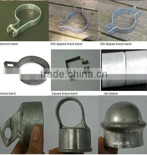 Hot Dipped Galvanized Steel Temporary chain link Fence around building site