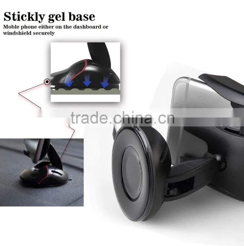 Universal designed sucition cup dashboard phone car holder