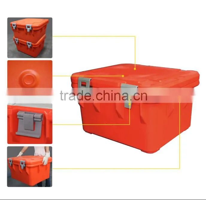 74L Rotomolding Plastic Food Insulated Box, food box for hot