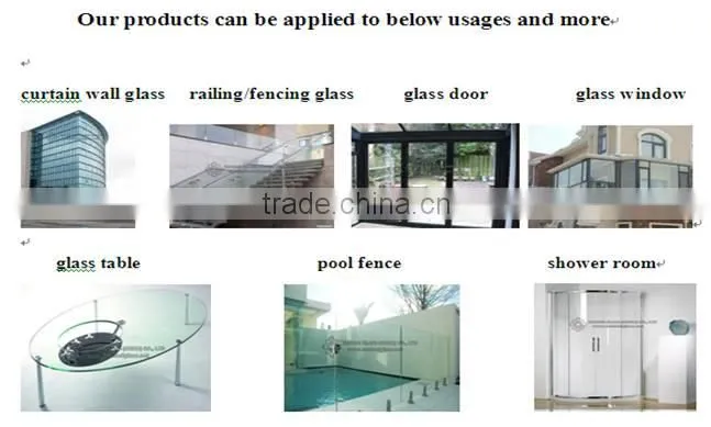 high quality 6mm bended tempered glass