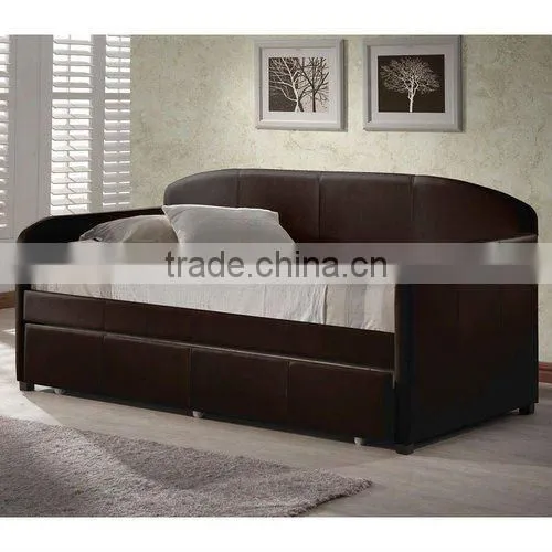 Platform Twin Size Bed frame leather
