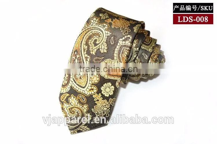 Men's woven jaquard paisley pattern neck tie