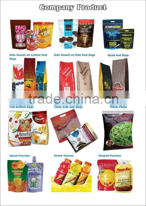 aluminum laminated foil flat bottom pouch for fertilizer bag