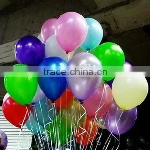 Wholesale 2014 good quality Colourful wedding lighted Party decoration Balloons 12inch 3.2g bead light advertiseme latex balloon