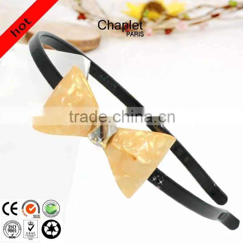 hot sell hair accessories of small and subtle bow hairband for girls