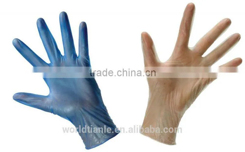 Factory direct price exam vinyl gloves,light powder,4.0 mils