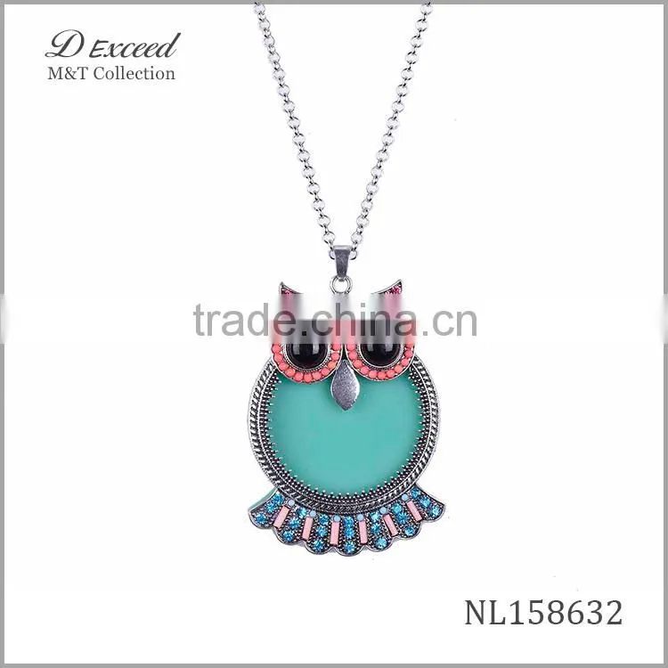 New arrive owl pendants necklace,cute owl pendants for women