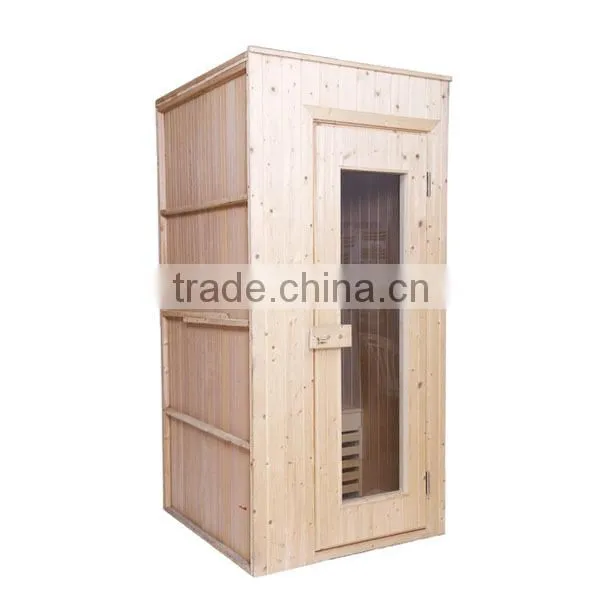 1*1m mini wooden material mini far infrared sauna room