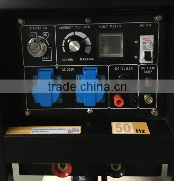 180A portable power diesel welding machine generator