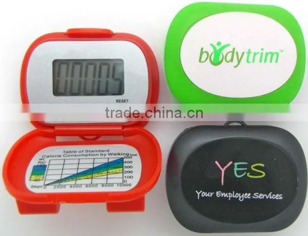 3Buttons Digital Multifunction Calories Flip Pedometer with Time and Stopwatch Function