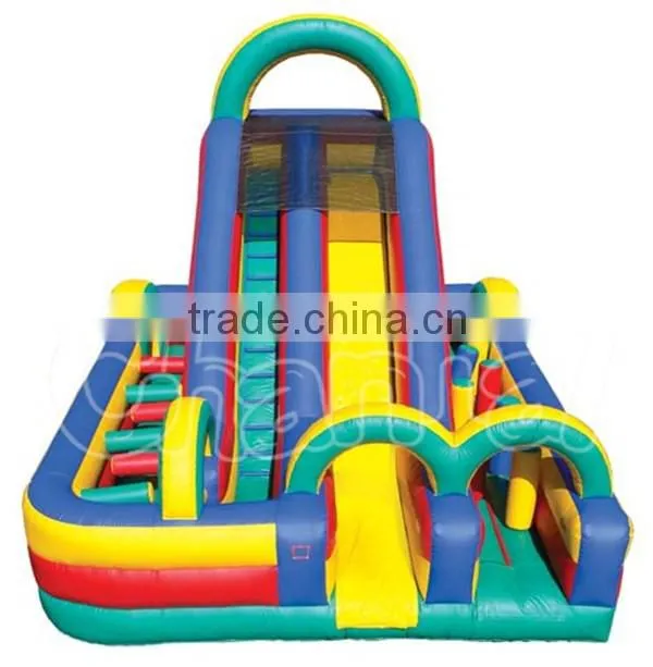 High Quality Commercial Outdoor Inflatable Slide and Obstacle Combo