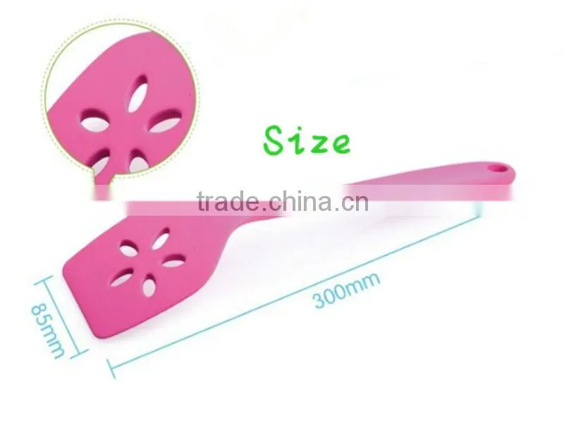 heat resistant handle silicone food cooking shovel