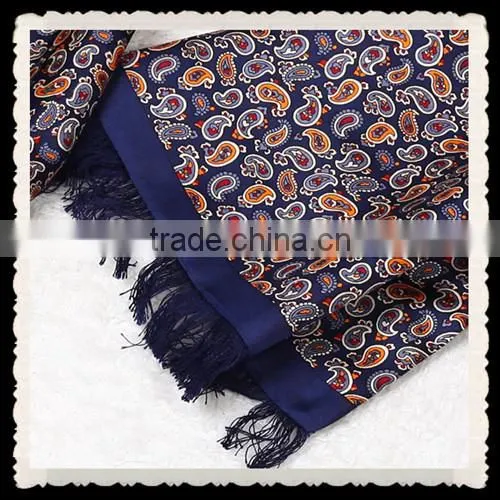 100%silk for men jacquard silk shawl