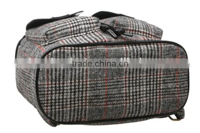 2015 Classical Canvas Backpack with leather bottom