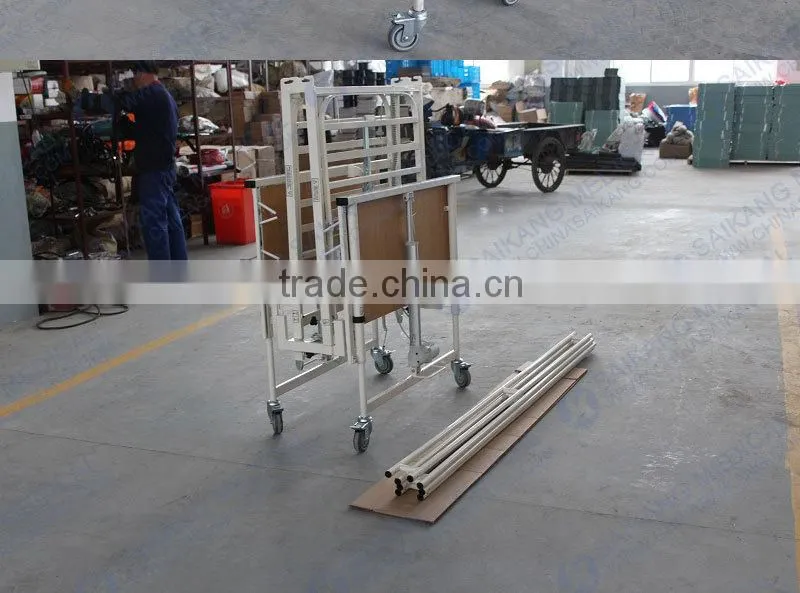 Power Coated Steel Hospital Bed Cpr Bed