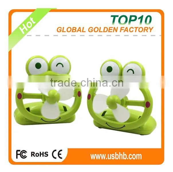 Popular animal usb fan mini frog cool fan for summer