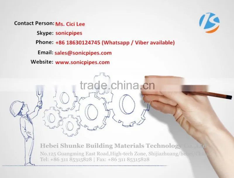 Spiral Sonic Testing Pipe / Sounding Logging Pipe for construction