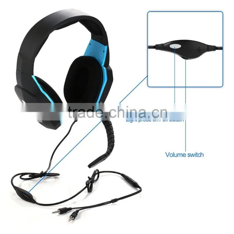 New arrival best sound gaming headphone with mic and remote control for PS4 Xbox one