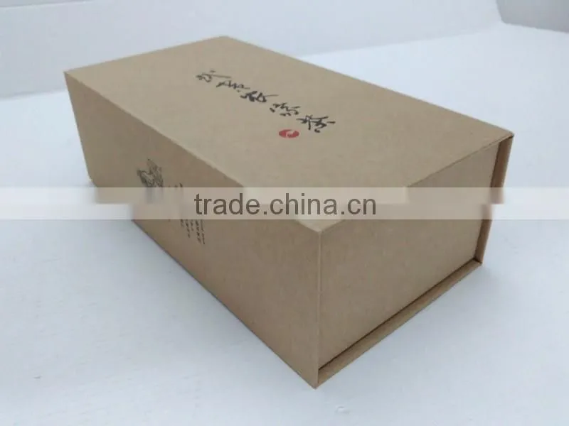 Manufacturer Custom High End Book Shape Hinged Paper Tea Packaging Box