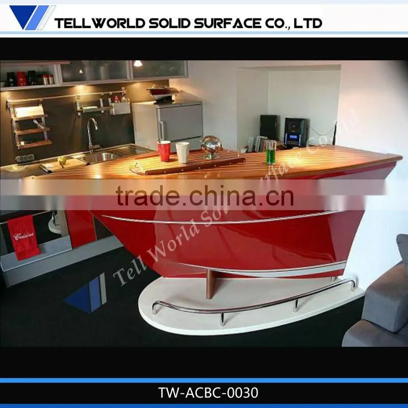 Acrylic top house designs bar counter/acrylic solid surface bar counter