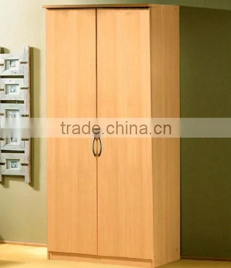 2 door kd Melamine Wooden wardrobe