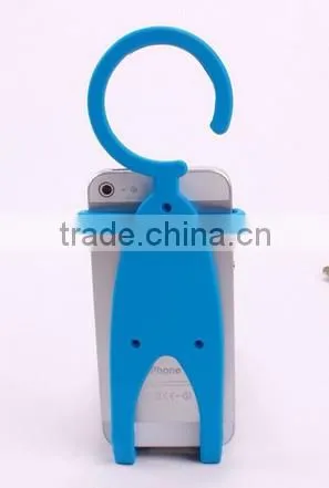 Phone Partner = flexible cell phone holder human hanger design