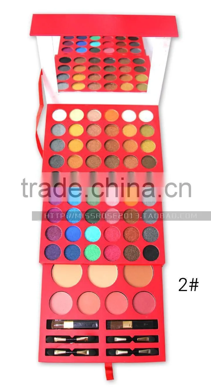 2015new brand Miss Rose 60Eyeshadow 3Bronzer 4Blusher Palette Cosmetics Makeup Kit