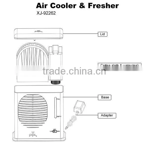 Home electric mini air cooler&fresher XJ-92262