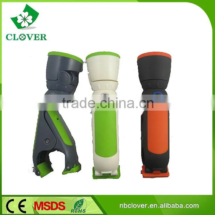 ABS material 1W LED brightness led long range flashlight torch