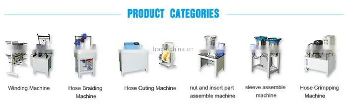 Efficient fast rotary flexible plumbing braided Spray rubber hose hose braiding machine