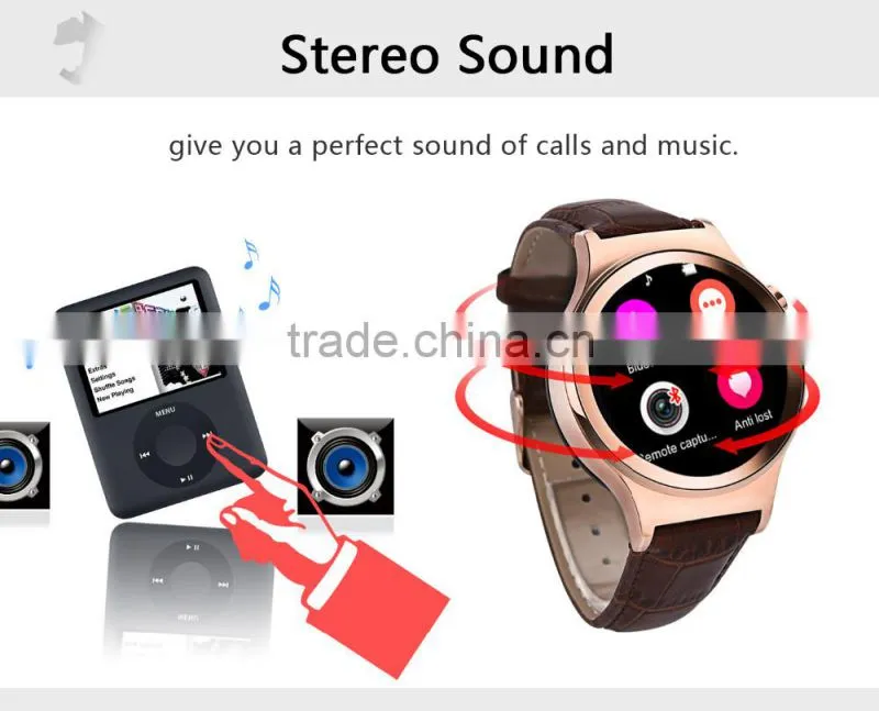 2016 New S3 Bluetooth Smart Watch Wrist Smartwatch APK For Apple Android Smartphone Men Women Wristband Wristwatch
