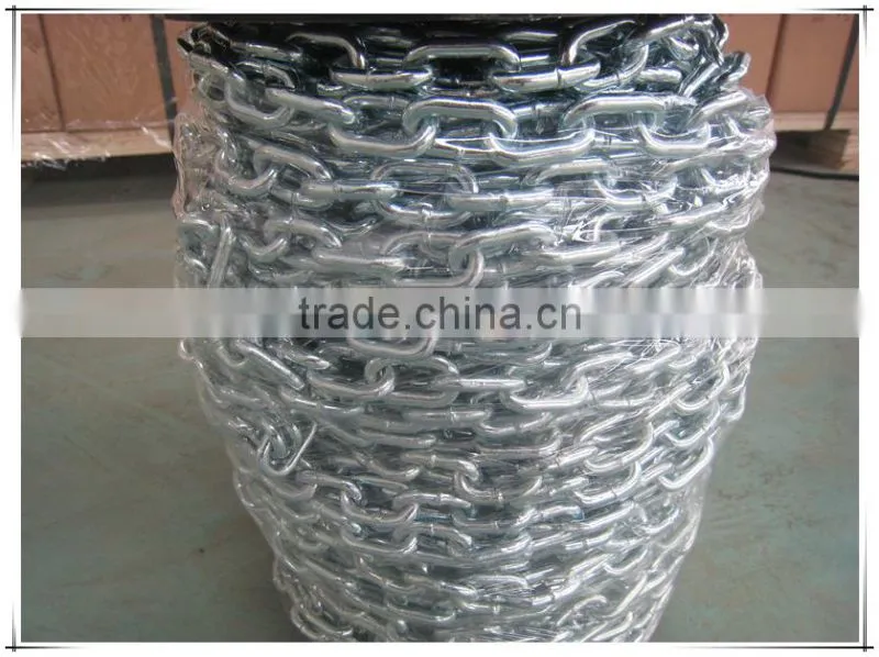 ordinary DIN766 steel link chain for industry