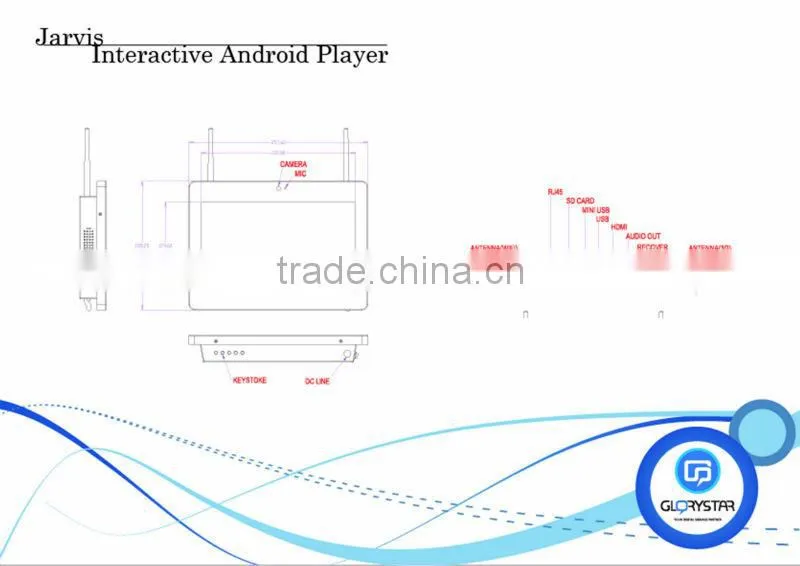 10.1 inch android tablet pc/tablet with enterrnet port
