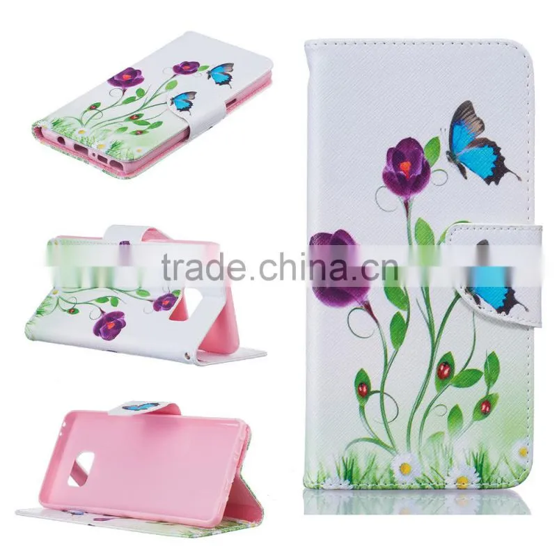 Mobile Phone Case Wholesale Leather Case Cover For Samsung Galaxy Note 7 Cell Phone Case Leather
