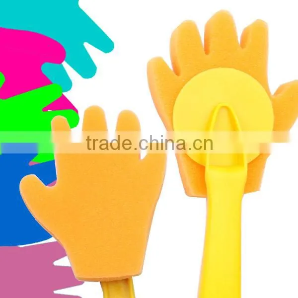 kid plastic smile shaped paint brush