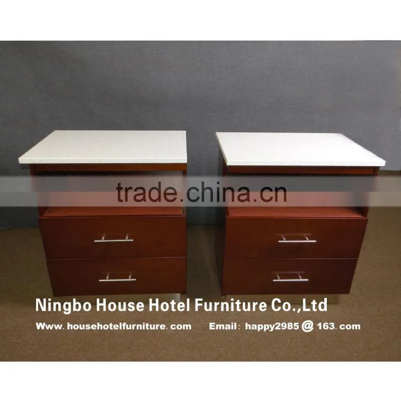 house hotel furniture left side nightstand with quarts top