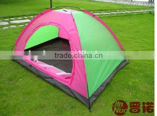 2 Person Double Layers Fiberglass Pole Camping Tent