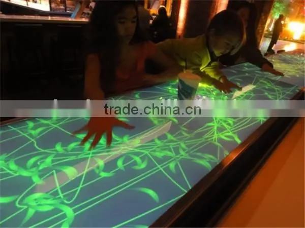 ChariotTech interactive projection display system, bar interactive tables water wave effect