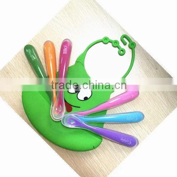 Top quality Cheapest top sell silicone baby spoons