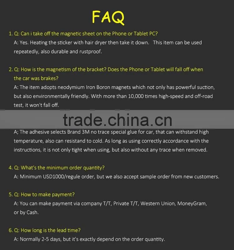 China Best Seller for Smart Mobile Phone Car Holder, Car Magnet Holder for iPhone