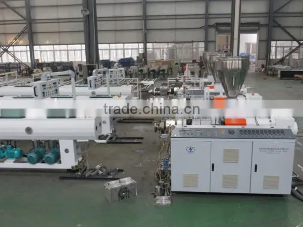 double head high quality and high output rigid upvc pipe production line