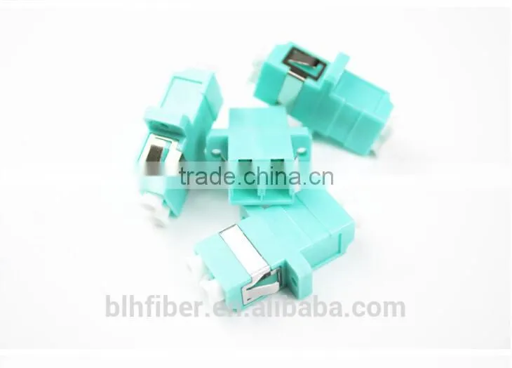 Duplex Singlemode Fiber LC Optic Adapter with Blue Sleeve in Telecommunication Equipment