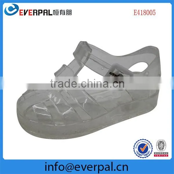 Cheap transparent pvc jelly shoes