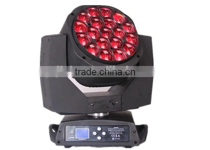 New professional 19x12w RGBW 4in1 Led Bee eyes moving head Zoom Light stage light
