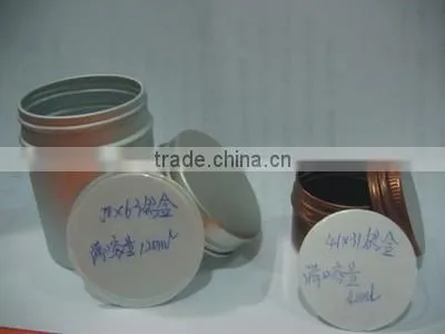 Hot sell 100ml Aluminum Body Material and Skin Care Cream Use aluminium jar